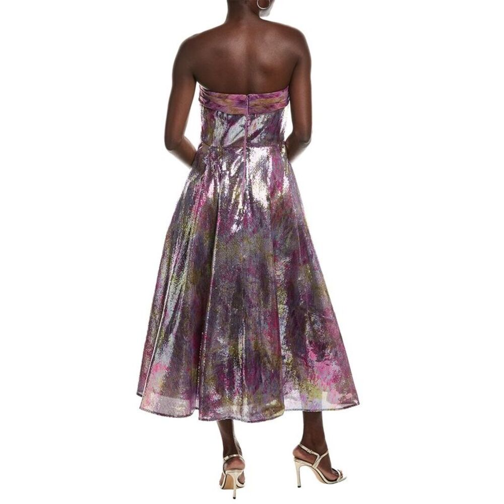Theia Womens Eve Dress, Purple - Picture 2 of 3